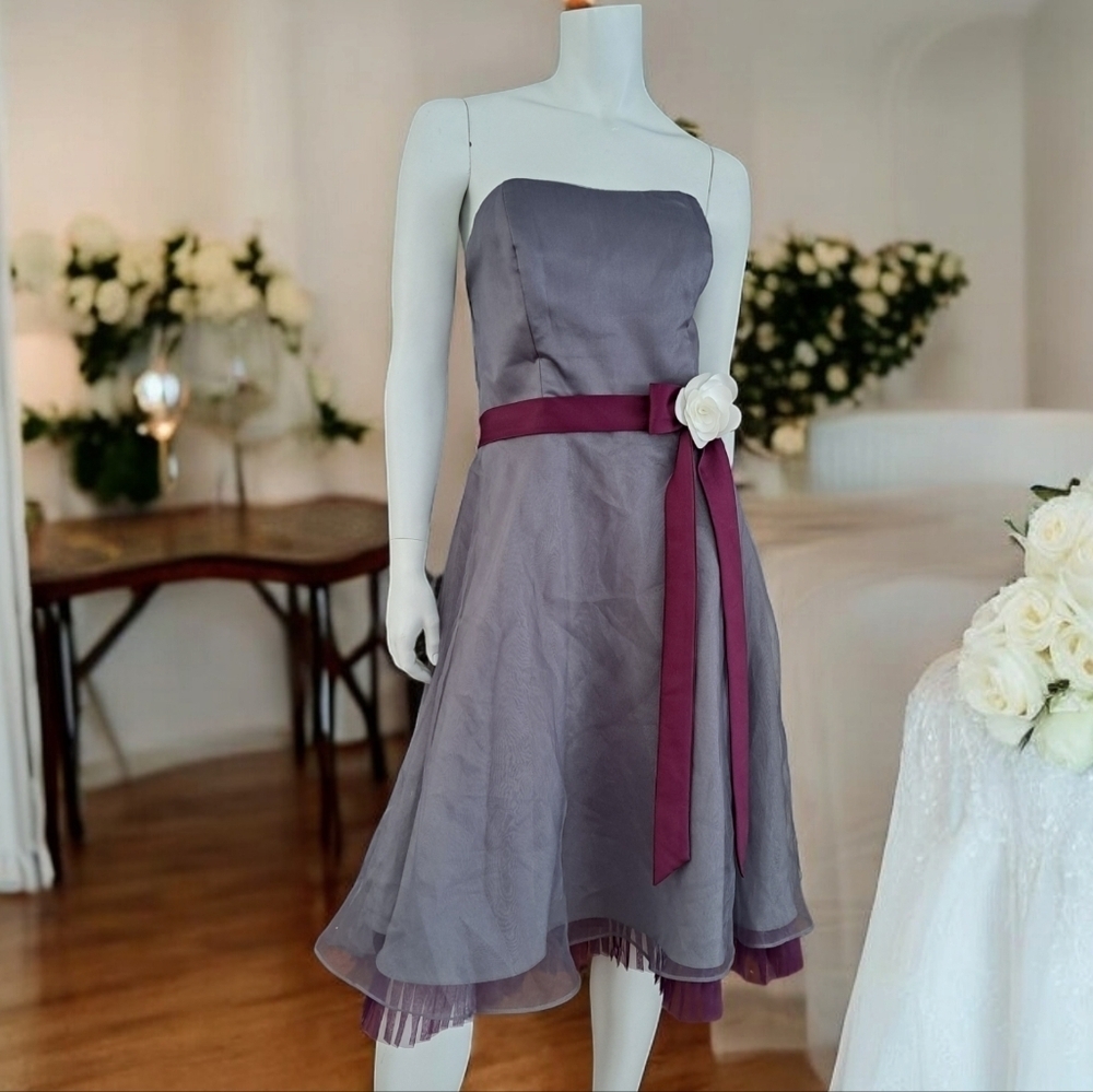 Alfred Angelo wedding dress Strapless prom midi dress dress cocktail